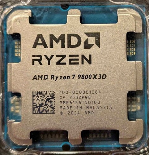 Amd ryzen 9800x3d core - 7,