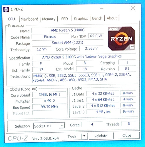 Yd3400c5m4mfh amd cpu - yd3400c5m4mfh,